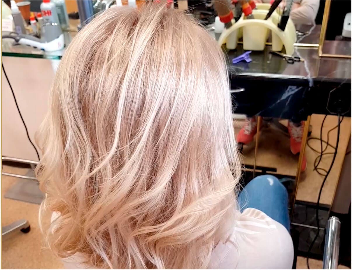 Окрашивание волос Wella Illumina платиновый блонд